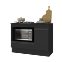 Ver imagem 2 de Balcão Cozinha para Cooktop e Forno 105cm 1 Porta 1 Gaveta com Rodapé Veneza Multimóveis Mp2295
