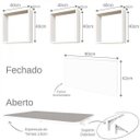 Ver imagem 6 de Conjunto com 1 Mesa Dobrável 60cm e 3 Nichos Branco