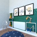 Ver imagem 3 de Conjunto com 1 Mesa Dobrável 60cm e 3 Nichos Branco