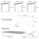 Ver imagem 6 de Conjunto com 1 Mesa Dobrável 60cm e 3 Nichos