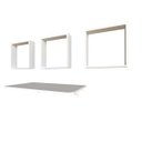 Ver imagem 5 de Conjunto com 1 Mesa Dobrável 60cm e 3 Nichos Branco