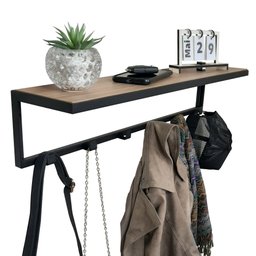 Cabideiro Strassis Design Sd-3505 Mdf Preto - 1