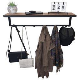 Cabideiro Strassis Design Sd-3505 Mdf Preto - 2