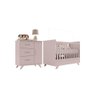 Conjunto Maya Rose Acetinado Cômoda e Berço - 1