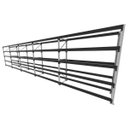 Ver imagem 1 de Mini Porta Pallet 200 Kg por Nivel Inicial +4 Continuação com 5 Niveis Preto com sem Mdf