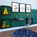 Ver imagem 3 de Conjunto com 1 Mesa Dobrável 60cm e 3 Nichos Preto