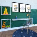 Ver imagem 3 de Conjunto com 1 Mesa Dobrável 60cm e 3 Nichos