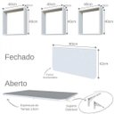 Ver imagem 6 de Conjunto com 1 Mesa Dobrável 60cm e 3 Nichos