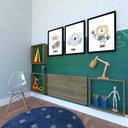 Ver imagem 2 de Conjunto com 1 Mesa Dobrável 60cm e 3 Nichos