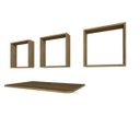 Ver imagem 5 de Conjunto com 1 Mesa Dobrável 60cm e 3 Nichos Bege/Carvalho Mel
