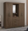 Ver imagem 2 de Guarda-Roupa 4 Portas NT 5015 Nogal - Notável