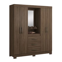 Guarda-Roupa 4 Portas NT 5015 Nogal - Notável - 1