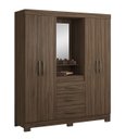 Ver imagem 1 de Guarda-Roupa 4 Portas NT 5015 Nogal - Notável