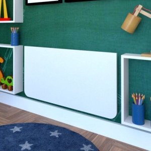 Mesa Infantil Dobrável 60cm com Canto Arredondado Bramov Móveis
