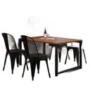 Ver imagem 7 de Kit com 4 Cadeira Tolix Iron Aço Carbono Industrial - Preto