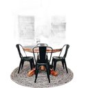 Ver mais imagens de Kit com 4 Cadeira Tolix Iron Aço Carbono Industrial - Preto