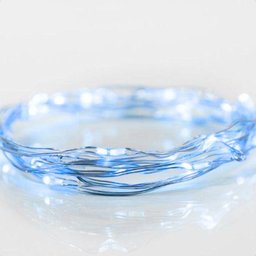Fio de Luz Fada Cordão de Led 5m 50 Leds a Pilha Taschibra Azul - 3 Fio de Luz Fada Cordão de Led 5m 50 Leds a Pilha Taschibra Azul - 3