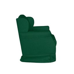 Poltrona Amamentação Balanço Bege + Puff:verde - 3