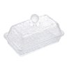 Manteigueira de Cristal Martelado com Tampa Petra 17cm - 1