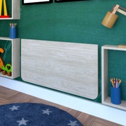 Mesa Infantil Dobrável 80cm com Canto Arredondado Bramov Móveis - 2