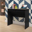 Ver imagem 1 de Mesa de computador preta - 2 gavetas