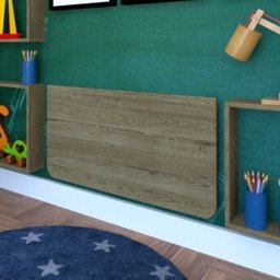 Mesa Infantil Dobrável 80 com Canto Arredondado Bramov Móveis - 2