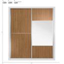 Ver imagem 3 de Guarda-roupa Casal 2 Portas 4 Gavetas 100% MDF London Prime Yescasa