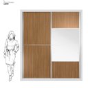 Ver imagem 6 de Guarda-roupa Casal 2 Portas 4 Gavetas 100% MDF London Prime Yescasa
