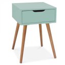 Ver imagem 3 de Mesa de Cabeceira Retrô Pés Palito Memphis Verde