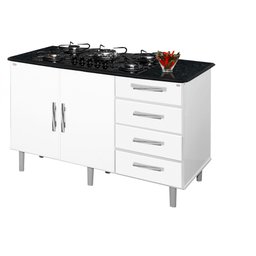 Balcao Canadá para cooktop 5 bocas Bra / Mar Gabinete PASSE BEM - 1
