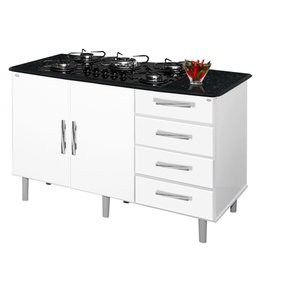 Balcao Canadá para cooktop 5 bocas Bra / Mar Gabinete PASSE BEM
