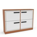 Ver imagem 2 de Sapateira para Quarto 24 Pares Valência Branco/Freijó
