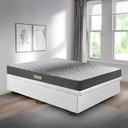 Ver imagem 7 de Cama Baú Casal 138x188 Courino Linho Branco com Dual Firm Espuma Ecoflex