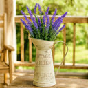 Ver imagem 2 de Vaso Jarro Decor Alto de Metal Vintage Bege 27,5 Cm