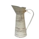 Ver imagem 1 de Vaso Jarro Decor Alto de Metal Vintage Bege 27,5 Cm