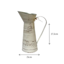 Ver imagem 4 de Vaso Jarro Decor Alto de Metal Vintage Bege 27,5 Cm