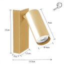 Ver imagem 7 de Arandela Direcionável para Leitura Dourado Quarto Mr11 Bet34