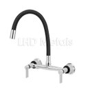 Ver imagem 3 de Torneira Misturador Gourmet Preto Flexível Cozinha Parede