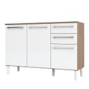 Ver imagem 2 de Balcão de Cozinha 120cm com 3 Portas 2 Gavetas e Tampo 100% MDF Paris Espresso Móveis
