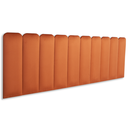 Ver imagem 1 de Cabeceira King Modulada Arredondada Cama Box Veludo Terracota