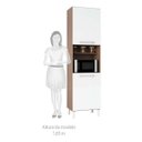 Ver imagem 5 de Paneleiro Simples com 2 Portas e Espaço para Micro-ondas 100% MDF Paris Espresso Móveis