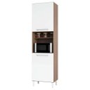 Ver imagem 2 de Paneleiro Simples com 2 Portas e Espaço para Micro-ondas 100% MDF Paris Espresso Móveis