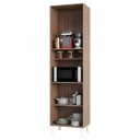 Ver imagem 3 de Paneleiro Simples com 2 Portas e Espaço para Micro-ondas 100% MDF Paris Espresso Móveis