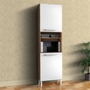 Ver imagem 1 de Paneleiro Simples com 2 Portas e Espaço para Micro-ondas 100% MDF Paris Espresso Móveis