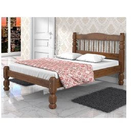 Cama Casal Madeira Maciça Palmo Saimys Cast Mod02 - 3
