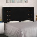 Ver imagem 4 de Cabeceira Estofada Cama Box Casal Monreale 140Cm Preto