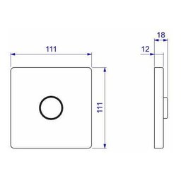 Acabamento P Válvula De Descarga Hydra Plus 11/2 E 11/4 Deca - 2