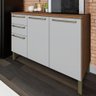 Balcão de Cozinha 120cm com 3 Portas 2 Gavetas e Tampo 100% Mdf Itália - 1
