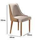 Ver imagem 7 de Conjunto com 2 Cadeiras Esmeralda MDF em Linho e Courino Mobillare