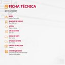 Ver mais imagens de Conjunto com 2 Cadeiras Esmeralda MDF em Linho e Courino Mobillare